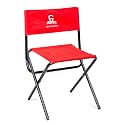 GREENLANDS Folding Camping Chair | 100kg Capacity | Camouflage | Rust-Proof Steel | Lightweight 2.25kg | Outdoor Camp Chair | Red