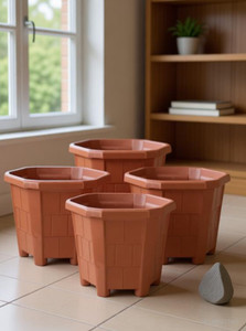 greenlove new gardening flower pot gamla for terrace balcony and garden plant container set