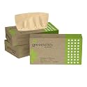 Greenwish Bamboo Soft Facial Tissue Box-100pulls (Pack of 48), 100% Biodegradable, Eco friendly and Chemical Free, Car Tissue Box
