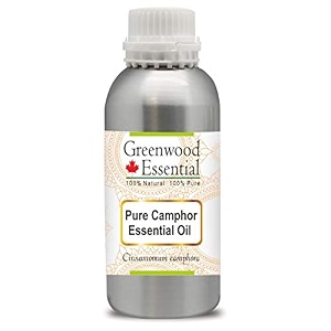 greenwood essential camphor essential oil cinnamomum camphora pure  non-sticky  non-greasy  lightweight  men amp women  all skin types  steam distilled 630ml