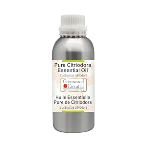 greenwood essential citriodora essential oil eucalyptus citriodora pure  non-sticky  non-greasy  lightweight  men amp women  all skin types  steam distilled 300ml