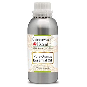 greenwood essential orange essential oil citrus sinensis pure  non-sticky  non-greasy  lightweight  men amp women  all skin types  steam distilled 1250ml