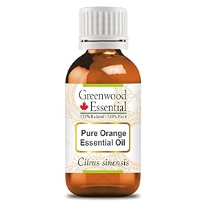 greenwood essential orange essential oil citrus sinensis pure  non-sticky  non-greasy  lightweight  men amp women  all skin types  steam distilled 100ml