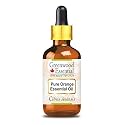 Greenwood Essential Orange Essential Oil (Citrus sinensis) with Glass Dropper Pure | Non-Sticky | Non-greasy | Lightweight | Men &amp; Women | All Skin Types | Steam Distilled 10ml