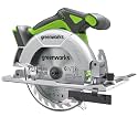 Greenworks 24V, 6-1/2" Brushless Circular Saw, 4,800 RPM, 45°/90° Adjustable Cutting Depth, Tool Only