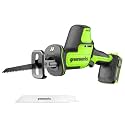 Greenworks 24V Brushless 1" Compact One-Handed Reciprocating Saw (3,000 SPM), Cordless Powered Variable Speed Recip Saw, Battery Not Included