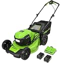 Greenworks 48V (24V x 2) 21in Self-Propelled Lawn Mower, Battery Kit