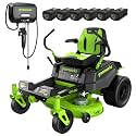 Greenworks 80V 42" CrossoverZ Zero Turn Mower, (6) 6.0Ah Batts + 600W Chgr
