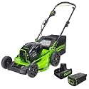 Greenworks 82V 21in Push Lawn Mower, 5.0 Ah Battery and Charger