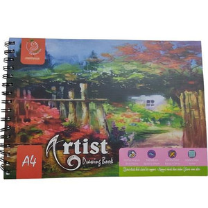 greeshma a4 artist drawing book - 100 pages spiral bound drawing book sketch pad