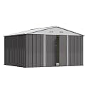 Greesum 10×8FT Outdoor Storage Shed, Gray