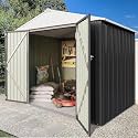 Greesum 6x4FT Outdoor Storage Shed, Gray