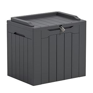 greesum outdoor storage box 31 gallon storage box with lid for patio