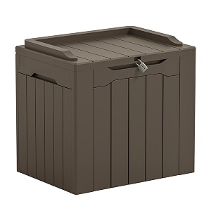 greesum outdoor storage box 31 gallon storage box with lid for patio