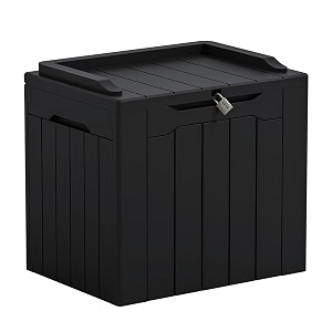 greesum outdoor storage box 31 gallon storage box with lid for patio