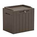 Greesum Outdoor Storage Box 31 Gallon Storage Box with Lid for Patio