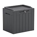 Greesum Outdoor Storage Box 31 Gallon Storage Box with Lid for Patio
