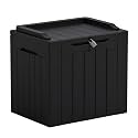 Greesum Outdoor Storage Box 31 Gallon Storage Box with Lid for Patio