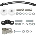 GREHUA Motorized Bike Chain Tensioner Arch with Idler Pulley Adjuster Kit for 2 Stroke 48cc 50cc 60cc 66cc 80cc 49cc Engine Bicycle Parts Motor Heavy Duty Rainbow Shape Bracket Black