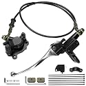 GREHUA Upgraded Mini Bike Hydraulic Brake Kit Compatible with Baja Doodle Bug DB30 Blitz Racer Dirt Bug Predator 79cc 97cc 2.8hp Minibike Parts with Master Cylinder Caliper Pads Assembly