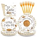 Grencian 96Pcs Cutie Pie Baby Shower Party Decorations, Serves 24