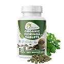 Grenera Organic Moringa Tablets 120 nos, Drumstick Leaf Powder Tablets, Super-Food Shigru, Vegan, Gluten Free, Non GMO