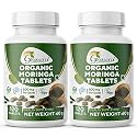Grenera Organic Moringa Tablets (120 nos x 2 Bottles), Drumstick Leaf Powder Tablet, Super-Food Shigru, Vegan, Gluten Free, Non GMO