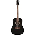 Gretsch Prelude D100 Dreadnought Acoustic Guitar, Beginner Guitar, Black