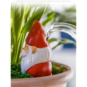 terracotta water dripper spikes for plants  cute natural carefree and sustainable  enhance plant experience  interesting gift idea  happy holidays santa 4