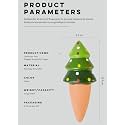 Terracotta Water Dripper Spikes for Plants | Cute, Natural, Carefree, and Sustainable | Enhance Plant Experience | Interesting Gift Idea | Happy Holidays (4, Christmas Tree)