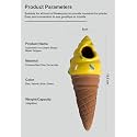 Terracotta Water Dripper Spikes for Plants | Cute, Natural, Carefree, and Sustainable | Enhance Plant Experience | Interesting Gift Idea | Happy Holidays (Icecream, 4)