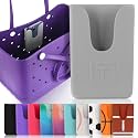 Grey Phone Holder for Bogg Bag and Simple Modern Bag - Made of Silicone and Fits All Phone Sizes