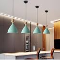 GreyWings Modern Aqua Blue Dome Hanging Pendant Light for Ceiling, Aluminium, Antique Decor, E-27 Holder, (Bulb is not Included) Pack of 4