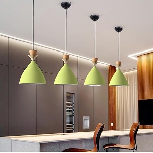 greywings triple dome moss green aluminium hanging pendant light  modern antique ceiling lamp adjustable drop e-27 holder bulb is not included pack of 4