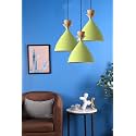 GreyWings Triple Dome Moss Green Aluminium Hanging Pendant Light – Modern Antique Ceiling Lamp, Adjustable Drop, E-27 Holder, (Bulb is not Included) Pack of 3