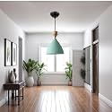 GreyWings Modern Aqua Blue Dome Hanging Pendant Light for Ceiling, Aluminium, Antique Decor, E-27 Holder, (Bulb is not Included) Pack of 1