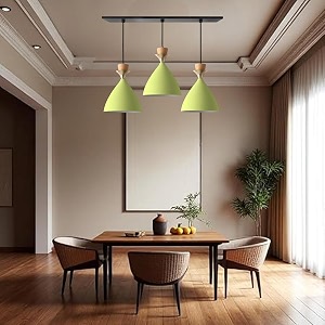 greywings triple dome moss green aluminium hanging pendant light  modern antique ceiling lamp adjustable drop e-27 holder bulb is not included 3 light linear set