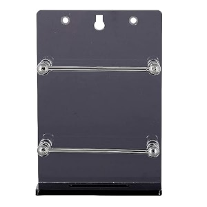 gridlab acrylic single mobile black holder stand for mobile charging and keys hanging at home office bedroom black single mobile stand