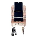 GRIDLAB Wooden Single Mobile &amp; Keys Holder Stand for Charging, TV &amp; AC Remote Holding at Home, Office