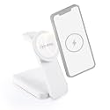 Griffin - 4-in-1 Wireless Charger Stand, Magnetic Wireless Station with 15W Fast Phone Charger, 3W Headphone and 2W Smartwatch Charging, with Night Light
