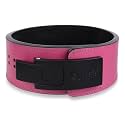 GRIFFIN GEARS Powerlifting Lever Gym 10mm Black Buckle Pink Belt Power Extreme Heavy Duty Genuine Leather Belts-Squats Deadlifts Bodybuilding Weight Lifting for Men &amp; Women (Small-26"-34")