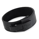 Lever Belt | 10MM Full Grain Genuine Leather | Black, Black Buckle | Flip Lever Closure | Powerlifting Squats &amp; Deadlifts | Small (26–34 in)