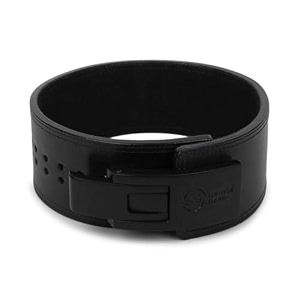 lever belt  13mm full grain genuine leather  black black buckle  flip lever closure  powerlifting squats amp deadlifts  medium 3241 in
