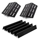 Grill Parts Replacement for Weber Genesis 300 Series Grill with Front Control Knob Genesis E310 E320 E330 S310 S320 S330, 17.5 inch 7620 Flavorizer Bars and 65505 Heat Deflectors