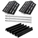 Grill Parts for Weber Genesis 300 Series Grills with Front Control Knob, Genesis E310 E320 E330 S310 S320 S330, 7620 Flavorizer Bars 65505 Heat Deflectors and 62752 Burner Tubes