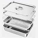 Grill Prep &amp; Serve Tray Set with Lids 5-Piece Grill Carry System