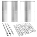 Grill Replacement Parts for Broil King Signet 320, Sovereign 9868-54, 9468-54 Stainless Steel Cooking Grates Flav-R-Wave Heat Plate Burner Tubes for Broil King Broil-Mate Sterling Grill Parts