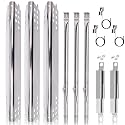 Grill Replacement Parts for Charbroil Advantage 3 Burner 463343015, 463335115, 463435115, 463436815, 463370015. Heat Plate, Burner Tube, Igniter and Crossover Tube for Char-broil Advantage Grill Parts