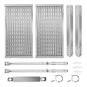 Grill Replacement Parts for Charbroil Performance TRU-Infrared 300 2 Burner 463633316 463672016 463672416 Gas Grill, 17" Emitter Plates, Heat Plates and Grill Burners for Charbroil G466-2500-W1