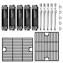 Grill Replacement Parts for Nexgrill 5 Burner 720-0888 720-0888N, 4 Burner 720-0830H 720-0783E, 17 Inch Grill Grates, Burners Tubes, Heat Plates and Igniters for Nexgrill Replacement Parts 5 Burner.